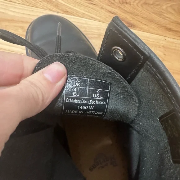 Dr. Martens Black Boots with Yellow Accents - Picture 12 of 13